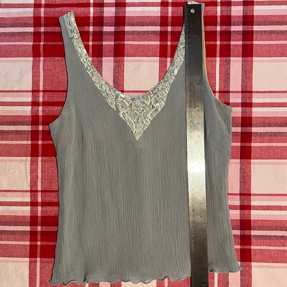 Sigrid Olsen Silk and Sequin Camisole Tank Top Size 6 - Picture 16 of 16